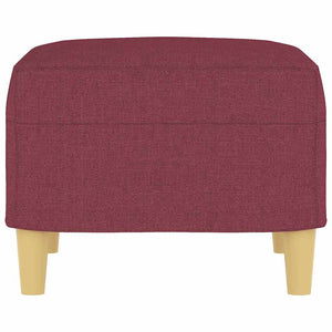 Poggiapiedi Rosso Vino 60x50x41 cm in Tessuto 349269