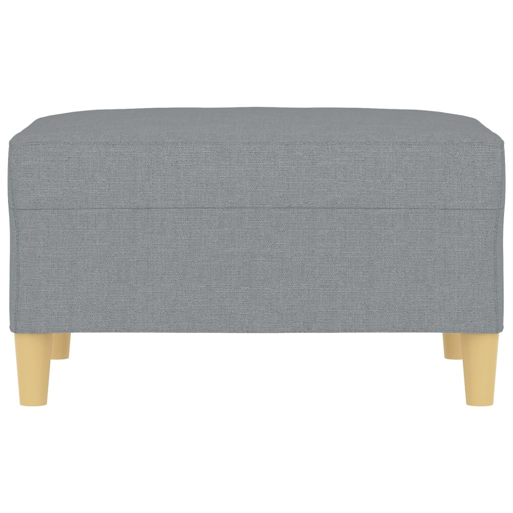 Poggiapiedi Grigio Chiaro 70x55x41 cm in Tessuto 349271