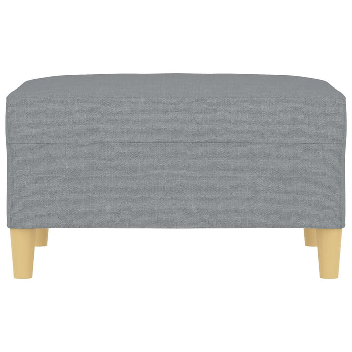 Poggiapiedi Grigio Chiaro 70x55x41 cm in Tessuto 349271