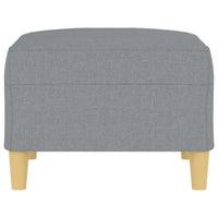 Poggiapiedi Grigio Chiaro 70x55x41 cm in Tessuto 349271