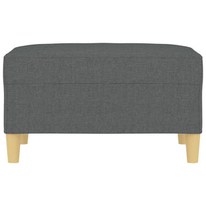 Poggiapiedi Grigio Scuro 70x55x41 cm in Tessuto