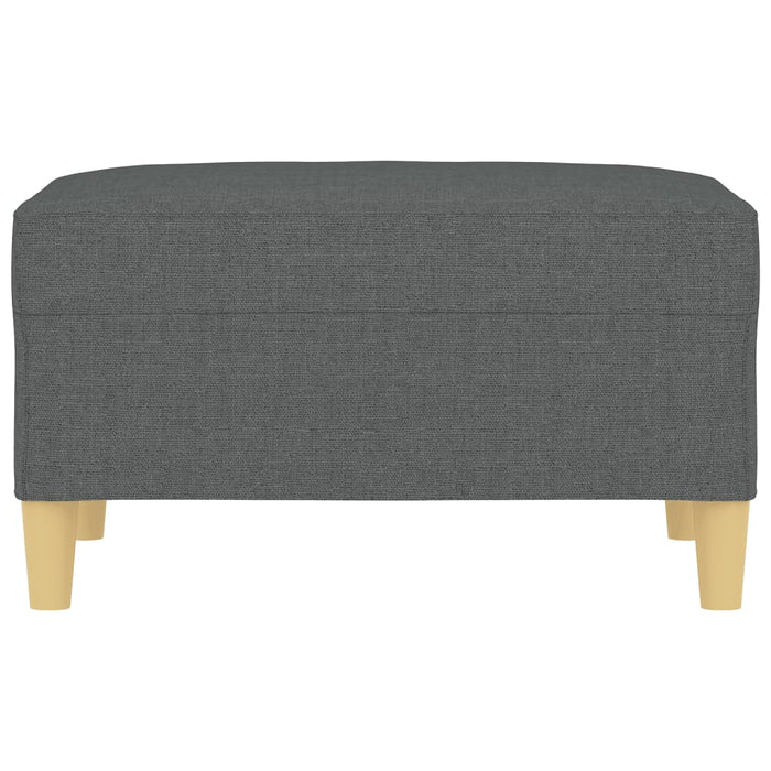 Poggiapiedi Grigio Scuro 70x55x41 cm in Tessuto