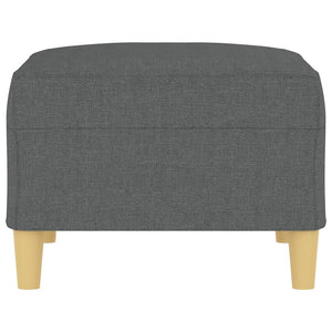 Poggiapiedi Grigio Scuro 70x55x41 cm in Tessuto