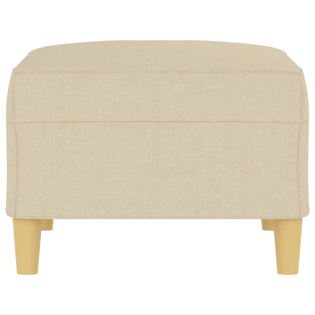 Poggiapiedi Crema 70x55x41 cm in Tessuto 349273