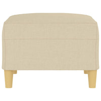 Poggiapiedi Crema 70x55x41 cm in Tessuto 349273