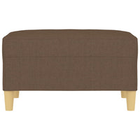 Poggiapiedi Marrone 70x55x41 cm in Tessuto 349274