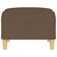 Poggiapiedi Marrone 70x55x41 cm in Tessuto 349274