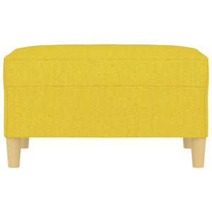 Poggiapiedi Giallo Chiaro 70x55x41 cm in Tessuto 349276