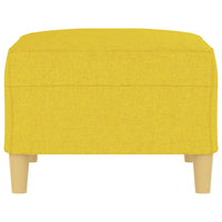 Poggiapiedi Giallo Chiaro 70x55x41 cm in Tessuto 349276
