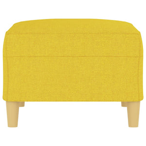 Poggiapiedi Giallo Chiaro 70x55x41 cm in Tessuto 349276