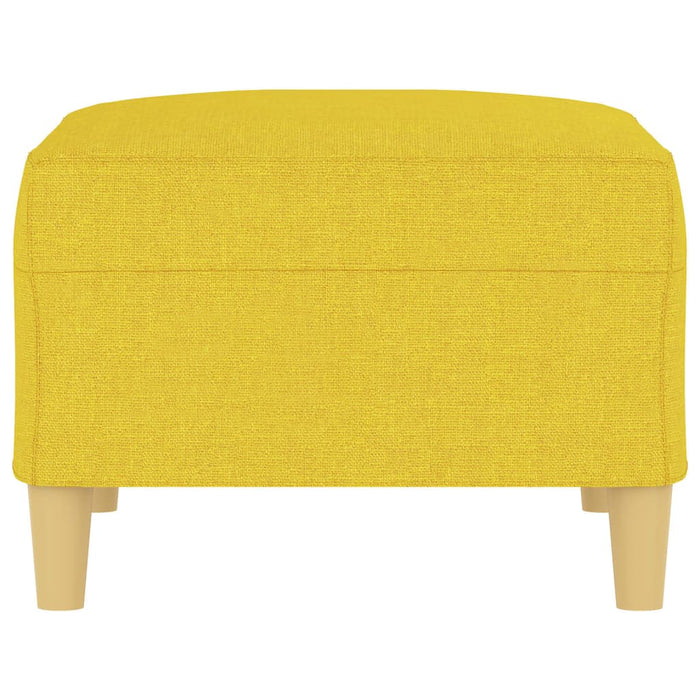 Poggiapiedi Giallo Chiaro 70x55x41 cm in Tessuto 349276