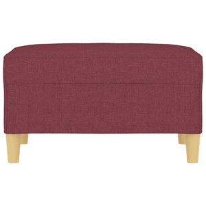 Poggiapiedi Rosso Vino 70x55x41 cm in Tessuto 349277