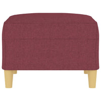 Poggiapiedi Rosso Vino 70x55x41 cm in Tessuto 349277