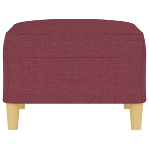 Poggiapiedi Rosso Vino 70x55x41 cm in Tessuto 349277