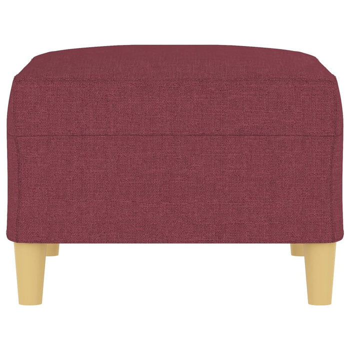 Poggiapiedi Rosso Vino 70x55x41 cm in Tessuto 349277