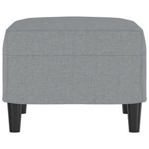 Poggiapiedi Grigio Chiaro 60x50x41 cm in Tessuto 349279
