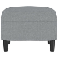 Poggiapiedi Grigio Chiaro 60x50x41 cm in Tessuto 349279