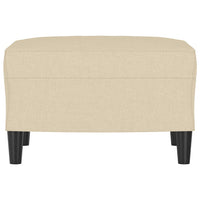 Poggiapiedi Crema 60x50x41 cm in Tessuto 349281