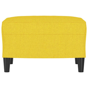 Poggiapiedi Giallo Chiaro 60x50x41 cm in Tessuto 349284