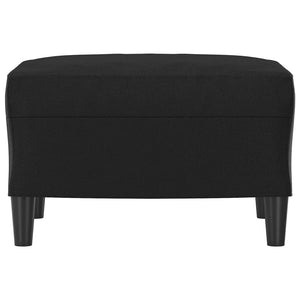 Poggiapiedi Nero 60x50x41 cm in Similpelle