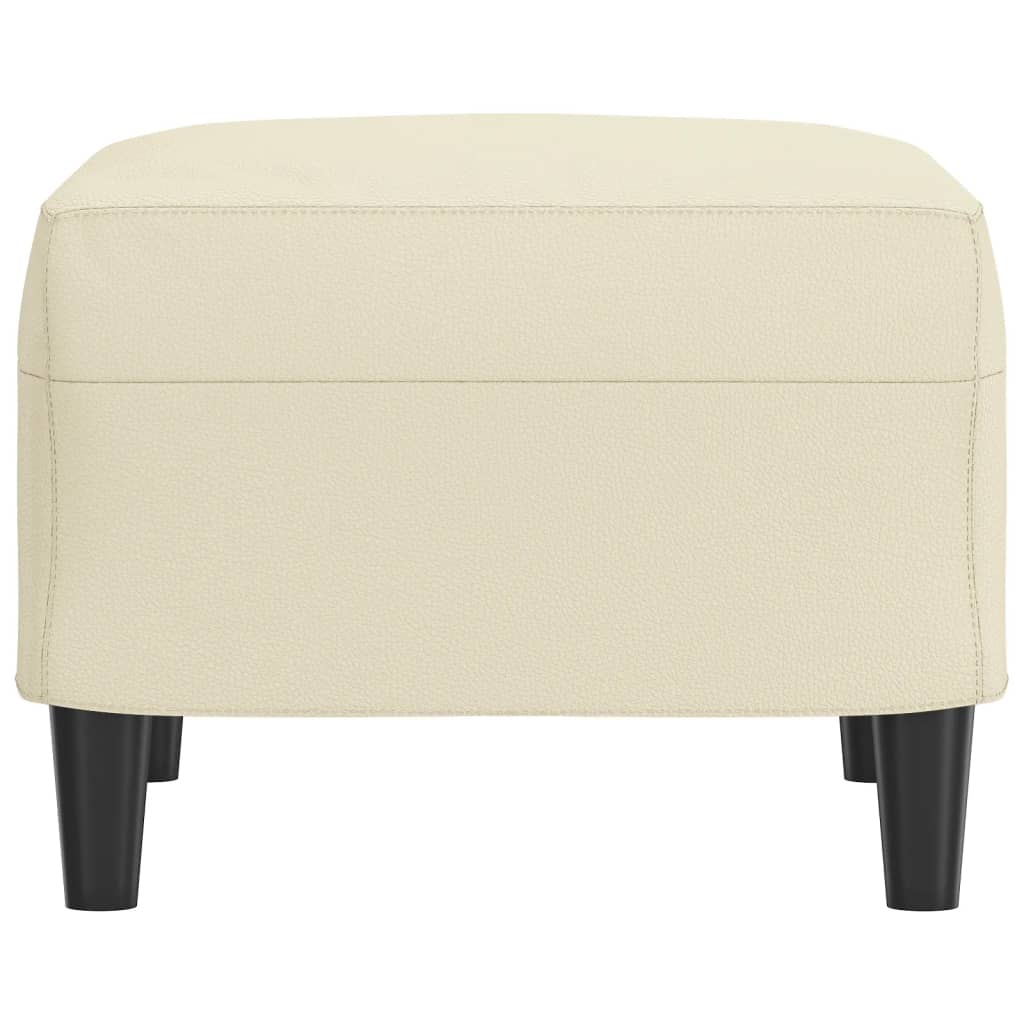 Poggiapiedi Crema 60x50x41 cm in Similpelle cod mxl 73044