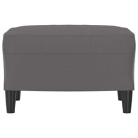 Poggiapiedi Grigio 60x50x41 cm in Similpelle 349290