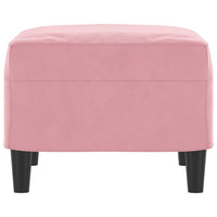 Poggiapiedi Rosa 60x50x41 cm in Velluto 349296