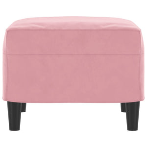 Poggiapiedi Rosa 60x50x41 cm in Velluto 349296
