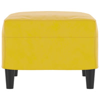 Poggiapiedi Giallo 60x50x41 cm in Velluto