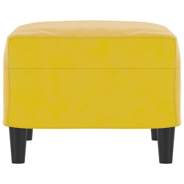 Poggiapiedi Giallo 60x50x41 cm in Velluto