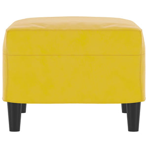 Poggiapiedi Giallo 60x50x41 cm in Velluto 349299