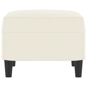 Poggiapiedi Crema 60x50x41 cm in Velluto cod mxl 74573