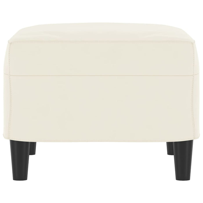 Poggiapiedi Crema 60x50x41 cm in Velluto cod mxl 74573