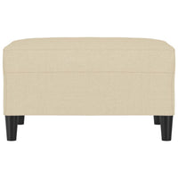 Poggiapiedi Crema 70x55x41 cm in Tessuto 349305