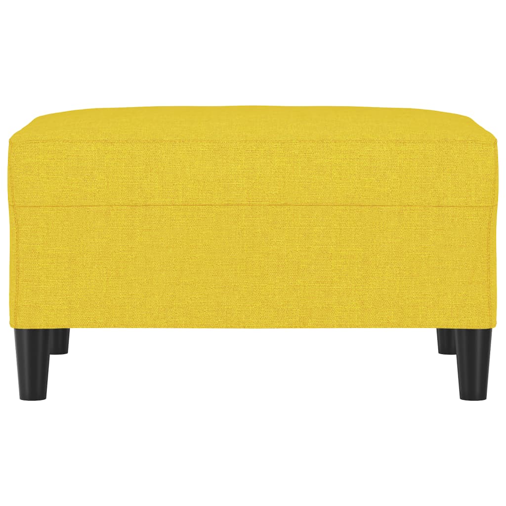 Poggiapiedi Giallo Chiaro 70x55x41 cm in Tessuto 349308