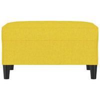 Poggiapiedi Giallo Chiaro 70x55x41 cm in Tessuto 349308