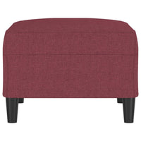Poggiapiedi Rosso Vino 70x55x41 cm in Tessuto 349309
