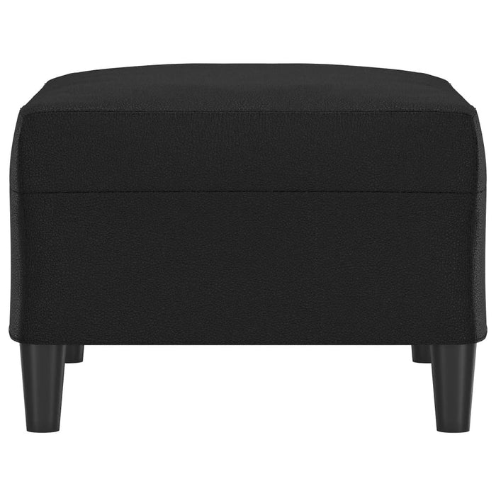 Poggiapiedi Nero 70x55x41 cm in Similpelle 349311