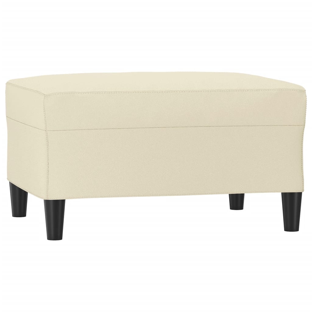 Poggiapiedi Crema 70x55x41 cm in Similpelle 349312