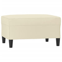 Poggiapiedi Crema 70x55x41 cm in Similpelle 349312