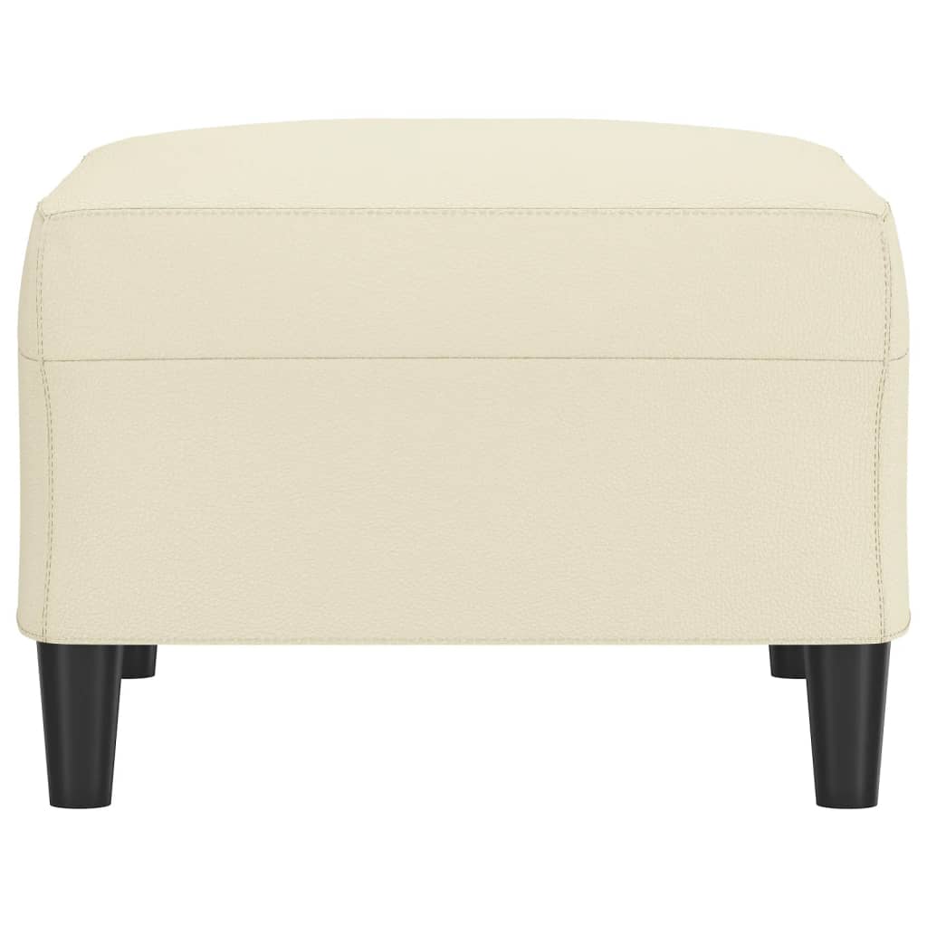 Poggiapiedi Crema 70x55x41 cm in Similpelle 349312