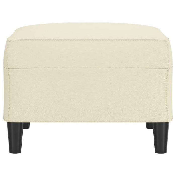 Poggiapiedi Crema 70x55x41 cm in Similpelle 349312