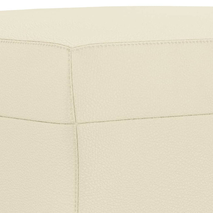 Poggiapiedi Crema 70x55x41 cm in Similpelle 349312