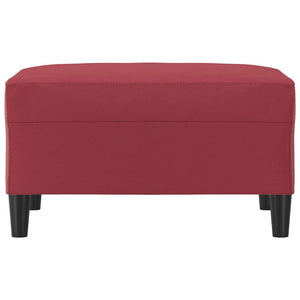 Poggiapiedi Rosso Vino 70x55x41 cm in Similpellecod mxl 126523