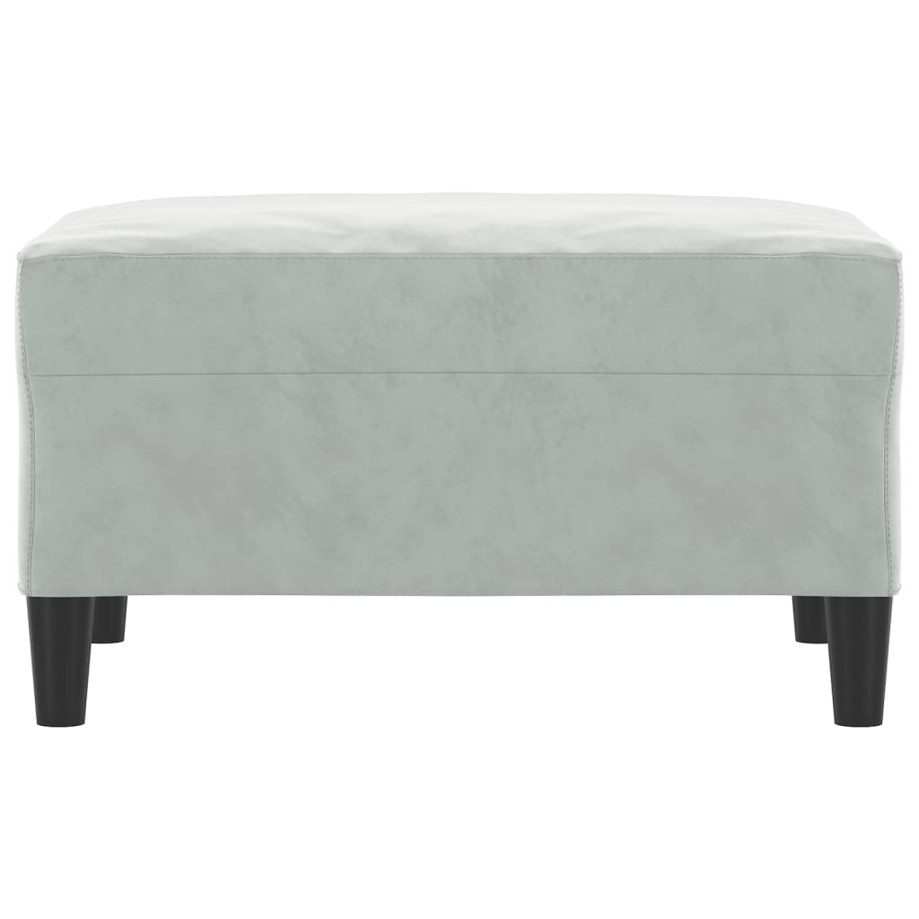 Poggiapiedi Grigio Chiaro 70x55x41 cm in Vellutocod mxl 126526