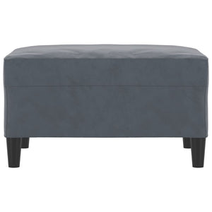 Poggiapiedi Grigio Scuro 70x55x41 cm in Velluto 349318