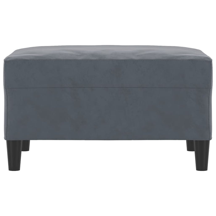 Poggiapiedi Grigio Scuro 70x55x41 cm in Velluto 349318