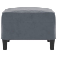 Poggiapiedi Grigio Scuro 70x55x41 cm in Velluto 349318
