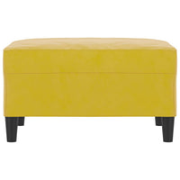 Poggiapiedi giallo 70x55x41 cm in Velluto 349323