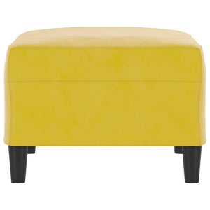 Poggiapiedi giallo 70x55x41 cm in Velluto 349323
